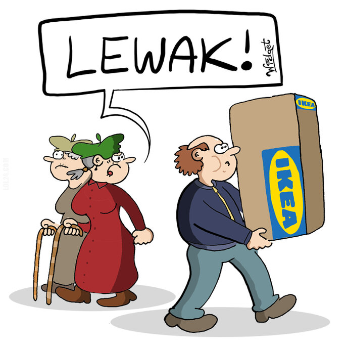 rysunek : Bojkot sieci Ikea