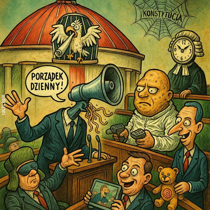 polityka : Karykatura Sejmu
