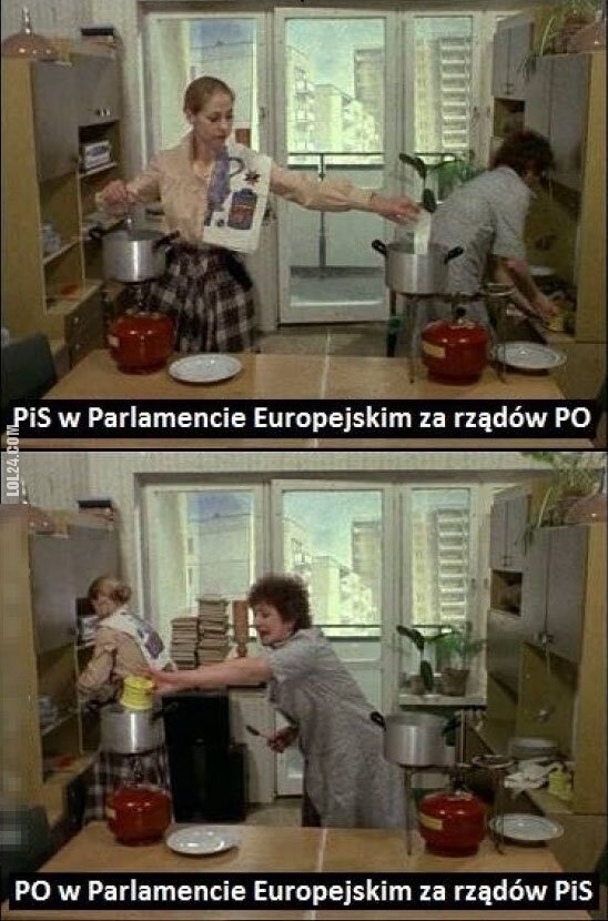 polityka : PiS vs PO w Parlamencie Europejskim