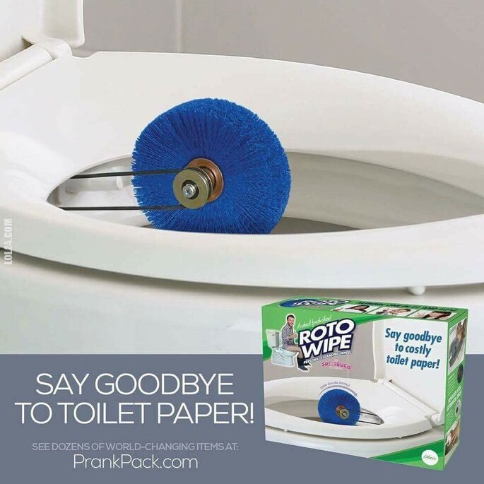 technologia : Zapomnij o papierze toaletowym, o to ROTO WIPE