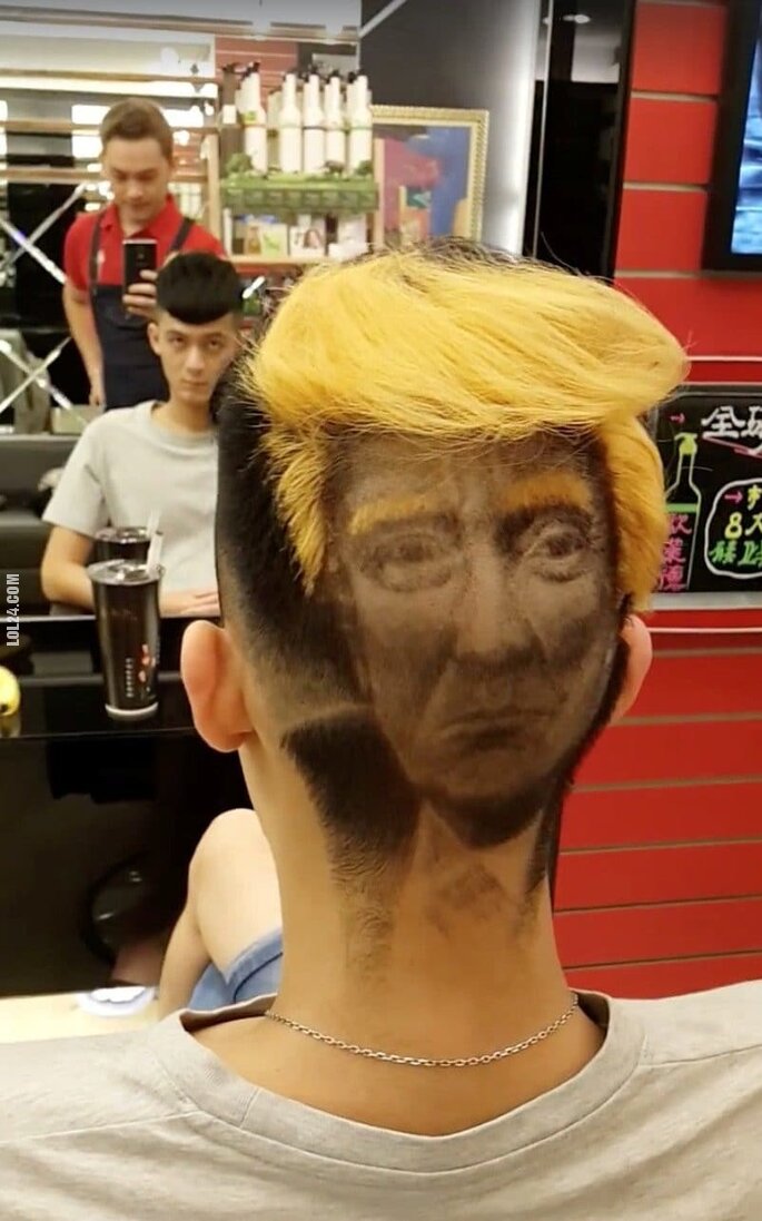 rzeźba, figurka : Fryzura na Donalda Trumpa