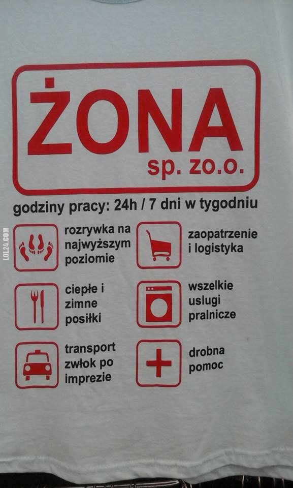 napis, reklama : Żona Sp.zo.o.