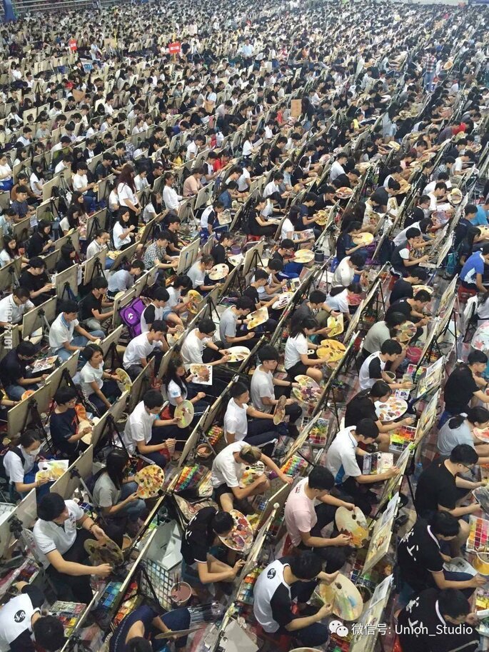 WOW : Egzamin wstępny do szkoły artystycznej. Chiny