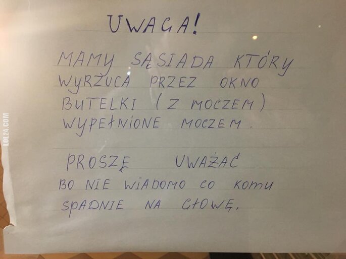 napis, reklama : Ostrzeżenie z warszawskiego Bródna