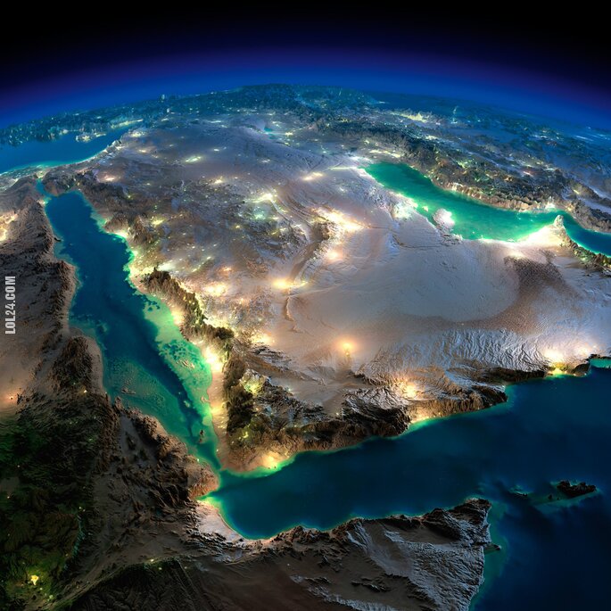 inne : Satelitarne zdjęcie półwyspu Arabskiego (Sinai Peninsula)