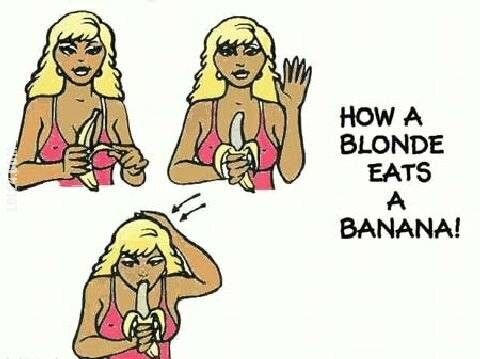 rysunek : Jak jeść banana