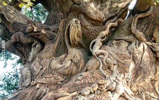 rzeźba, figurka : niesamowite drzewo