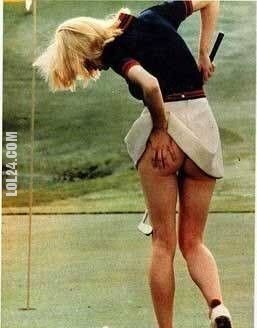 sport : tyłeczek w golfie