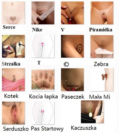 seksowna : Katalog fryzur intymnych I