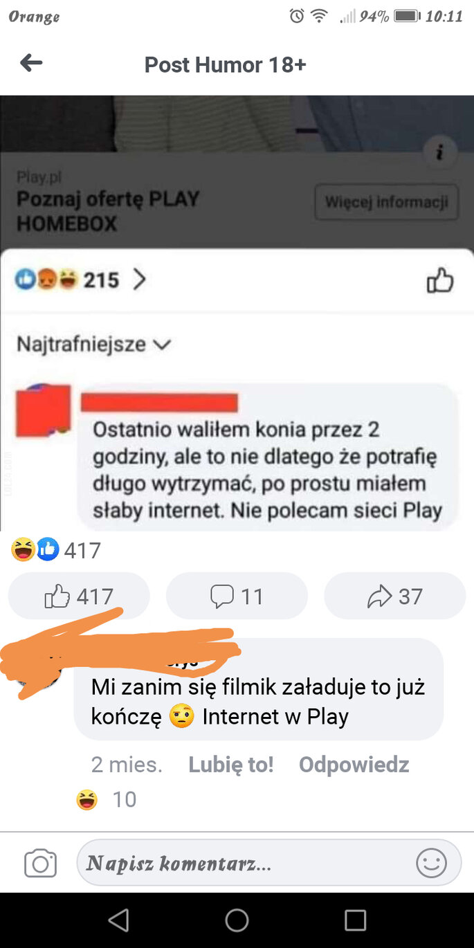 MEM : Sieć play komentarz