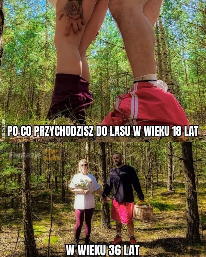 MEM : Chodzenie do lasu w różnym wieku