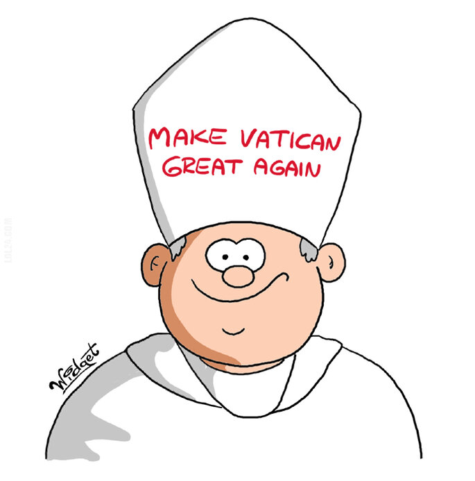 komiczne : czapka-Vatican