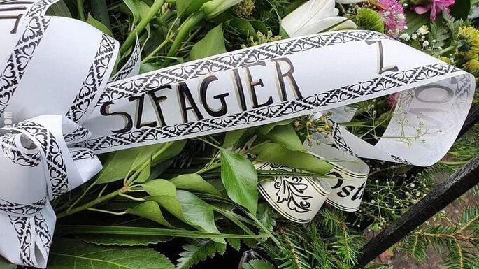 napis, reklama : Szfagier