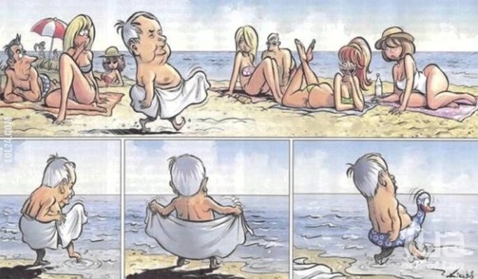 rysunek : Na plaży.
