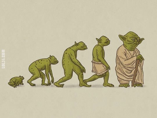 rysunek : Yoda - ewolucja