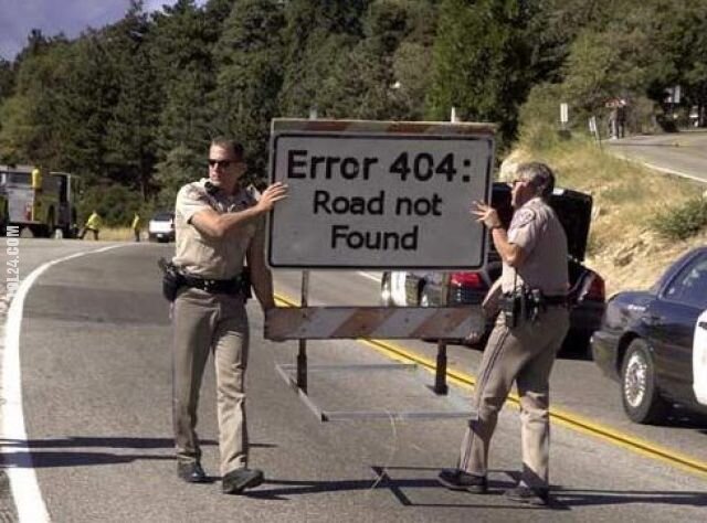 napis, reklama : Error 404