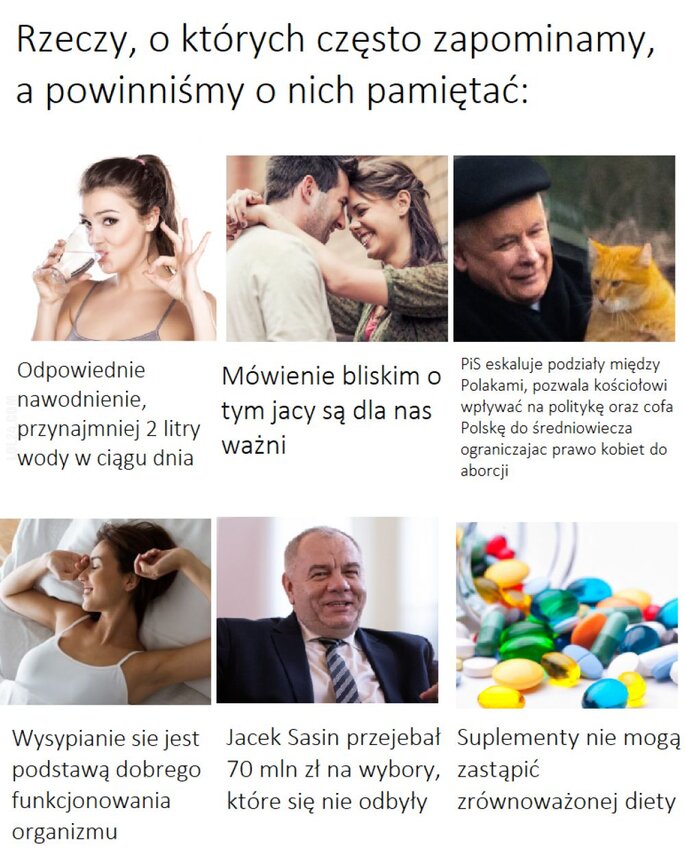 MEM : Rzeczy o których często zapominamy