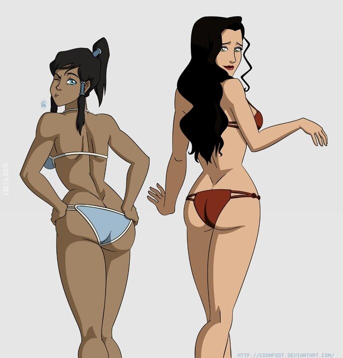 kobieta : Korra i Asami pozują w bikini!