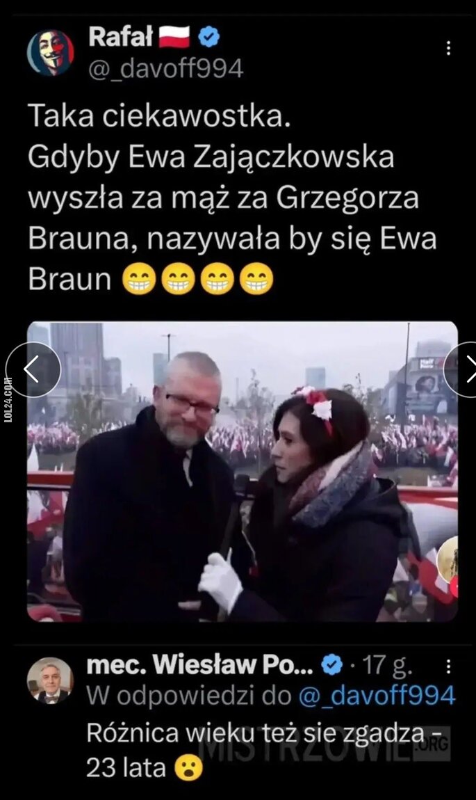 MEM : Gdyby Ewa Zajączkowska wyszła za Brauna