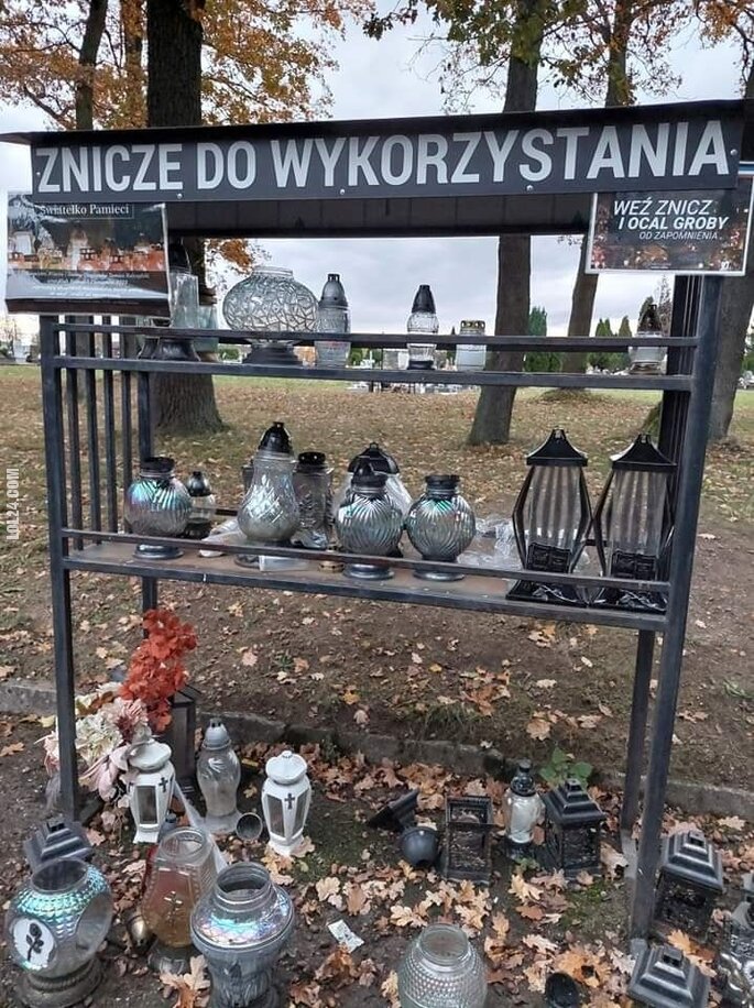 WOW : Znicze do wykorzystania. Nie wyrzucajcie dobrych zniczy 😉