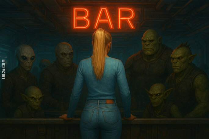 kobieta : Ludzka blondynka musi się mieć na baczności! 😜🤪