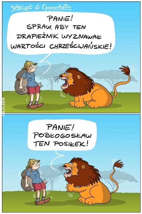 komiczne : Lew chrześcijanin