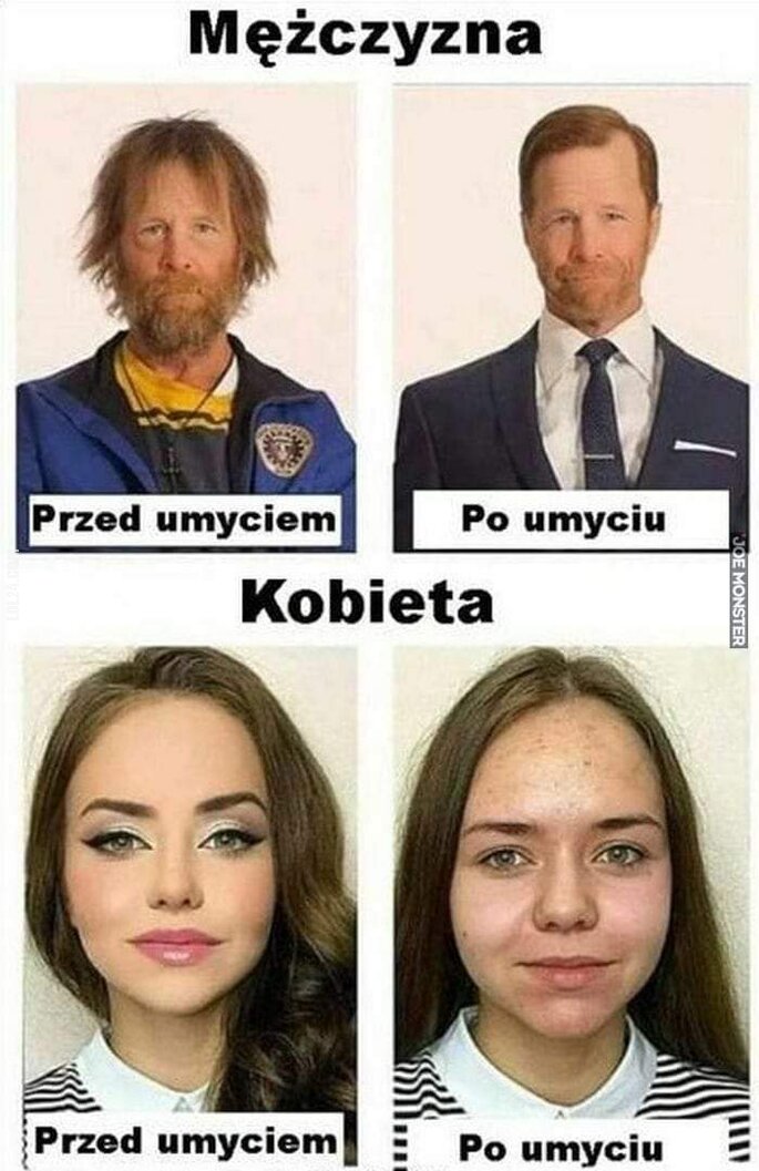 MEM : Kobieta vs mężczyzna.....