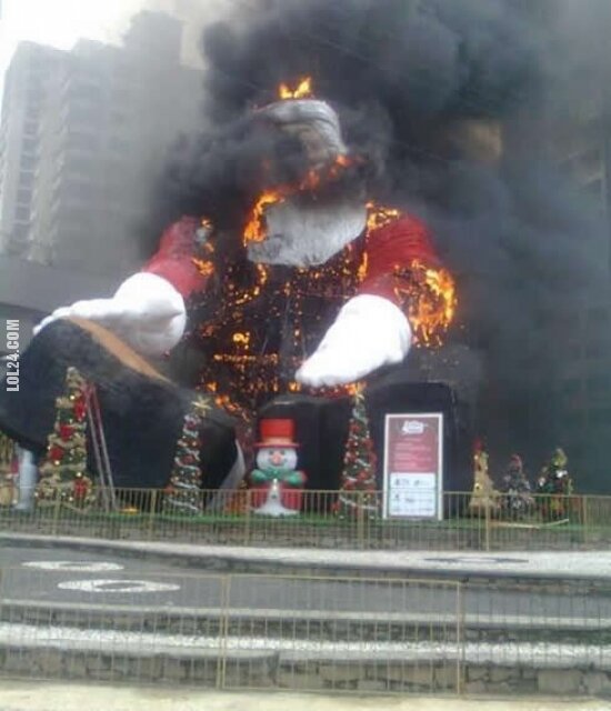 FAIL : Mikołaj płonie!