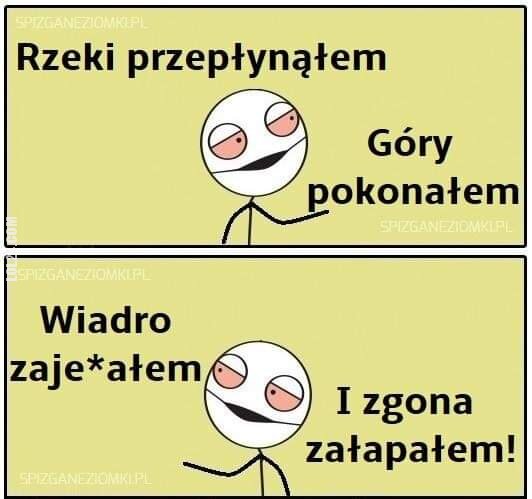 MEM : Rzeki przepłynąłem.....