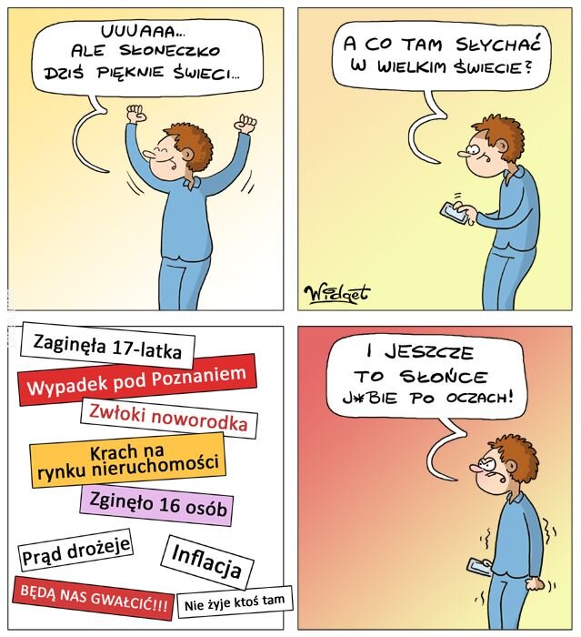 komiczne : Wiadomości negatywne