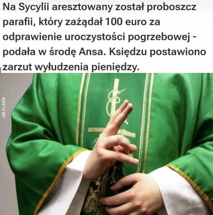 FAIL : Ksiądz aresztowany na Sycylii