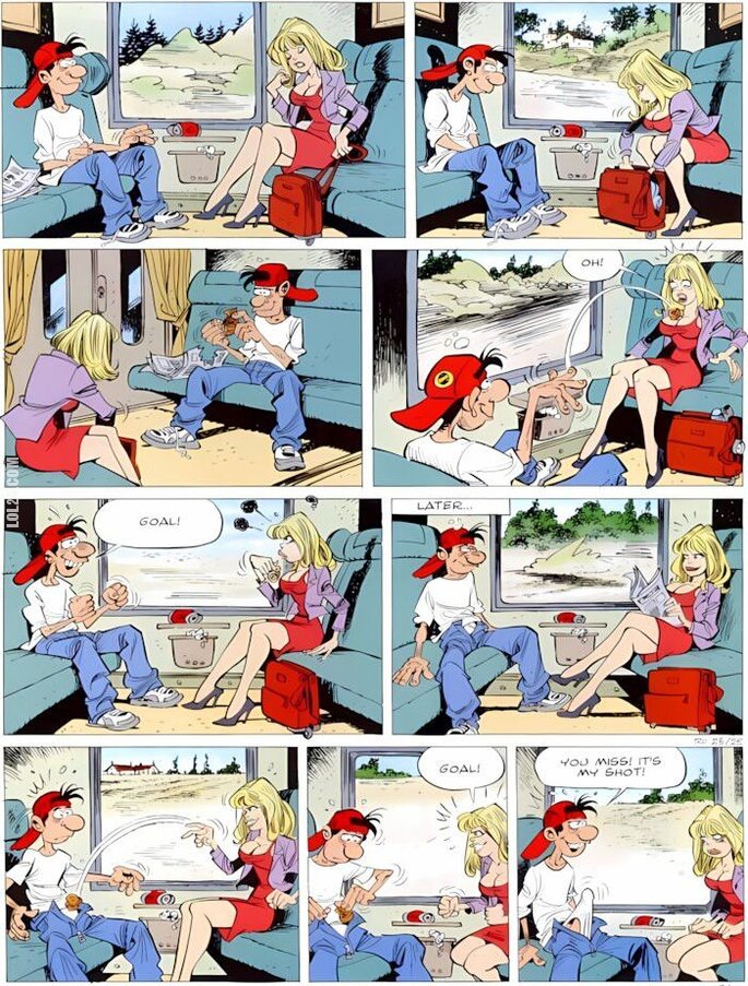 rysunek : Ktoś mi strzelił gola...