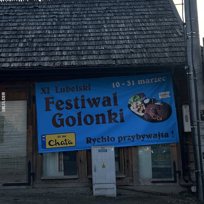 napis, reklama : XI Lubelski Festiwal Golonki