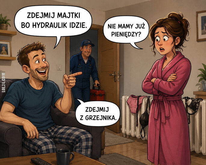 komiczne : Gdy awaria w domu.