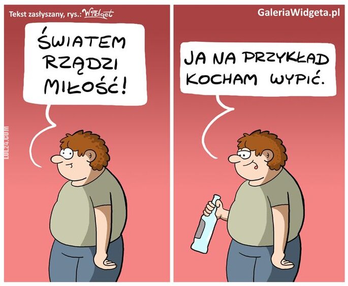 komiczne : Miłość - wódka