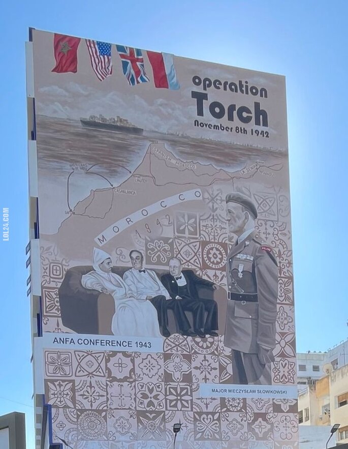 ciekawostka : Mural Słowikowskiego, Maroko.