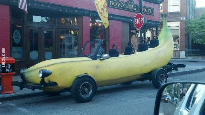 motoryzacja : Bananowy samochód
