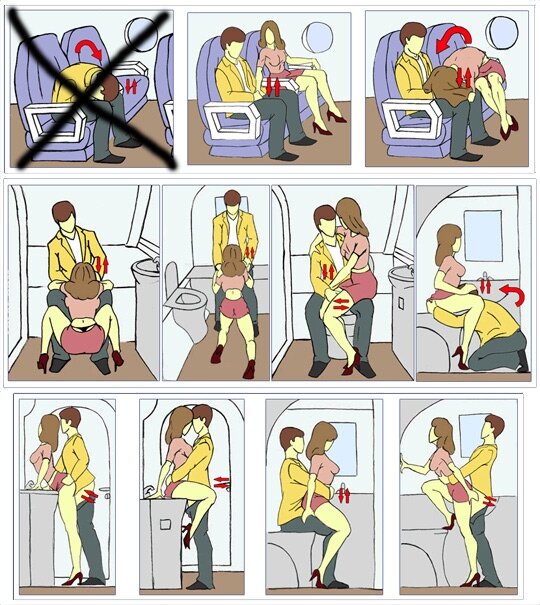 rysunek : Podręcznik do seksu w samolotach.