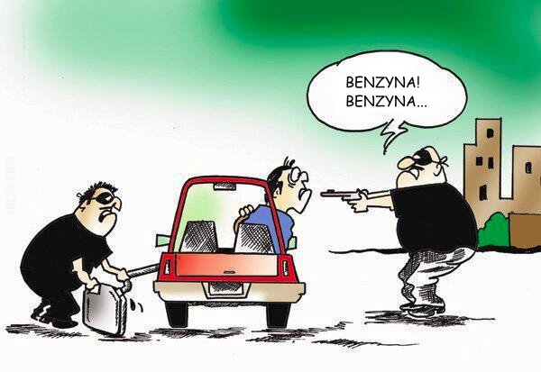 komiczne : BENZYNA! BENZYNA...