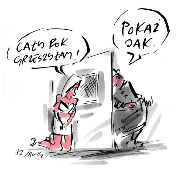 komiczne : CAŁY ROK GRZESZYŁAM!