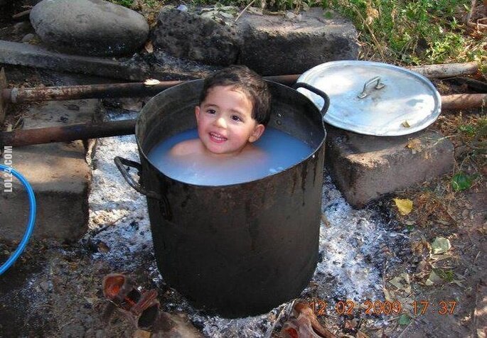 dzieciak : Gorąca kąpiel