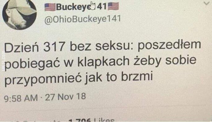 mężczyzna : Dzień bez....