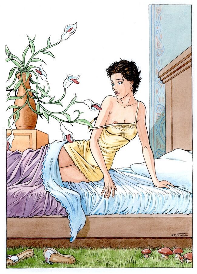 rysunek : Nawet we własnym łóżeczku nie mogę się czuć bezpieczną...