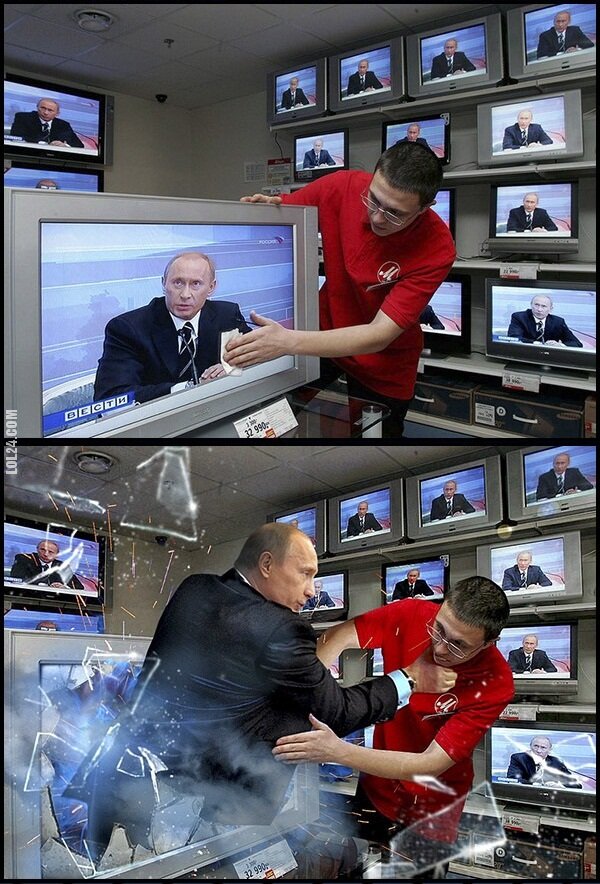 inne : Putin wyskoczył z telewizora