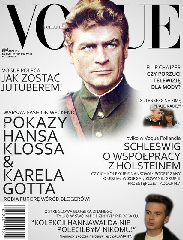 napis, reklama : "Vogue" dla polskich blogerów i szafiarek