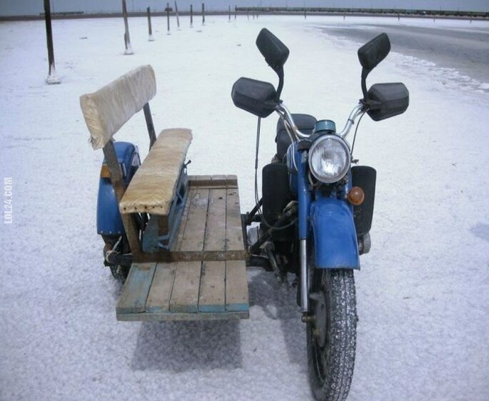 motoryzacja : Motocykl Sidecar z ławką