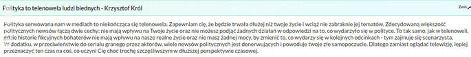 polityka : Polityka to TELENOWELA dla ludzi biednych..
