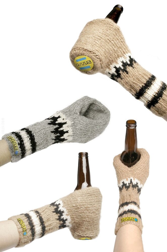 technologia : Rękawiczki do trzymania piwa!