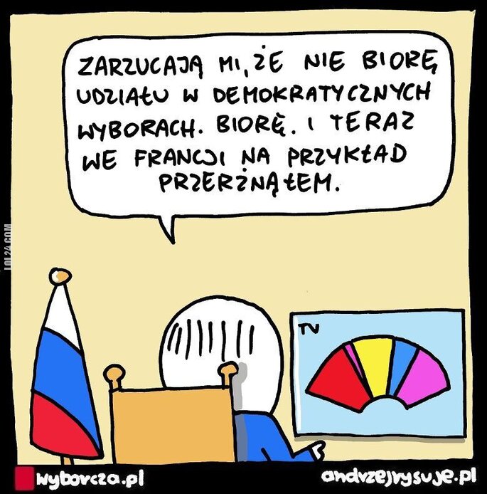 MEM : Putin o demokratycznych wyborach we Francji