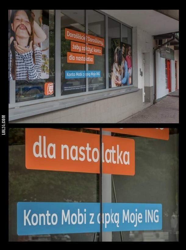 napis, reklama : Konto Mobi z ...